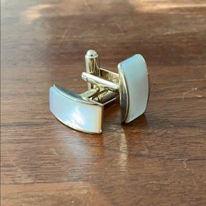 Mother of Pearl gold tone cufflinks